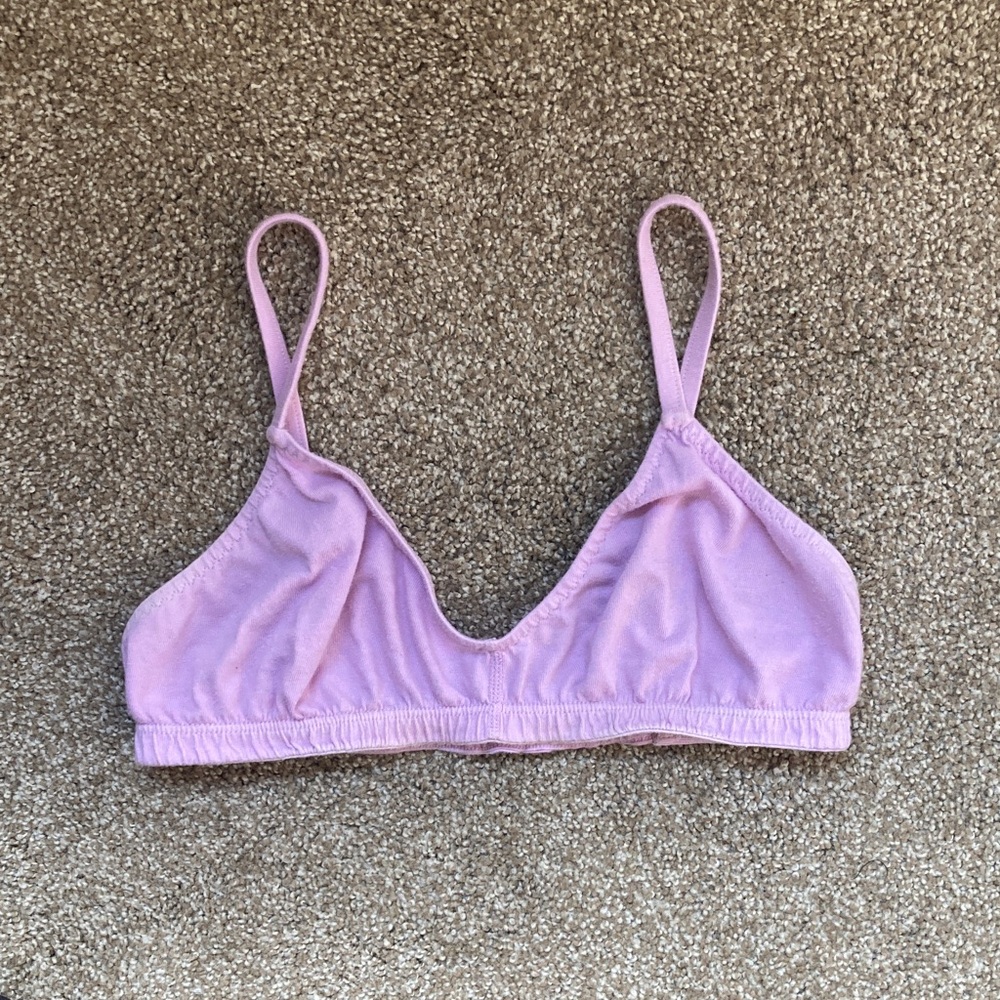 Pansy organic cotton bra
